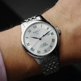 Tissot Le Locle Powermatic 80 Silver Dial Silver Steel Strap Watch for Men - T006.407.11.033.03