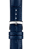 Tissot Carson Premium Powermatic 80 Blue Dial Blue Leather Strap Watch For Men - T122.407.16.043.00