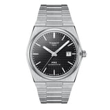 Tissot PRX Powermatic 80 Black Dial Silver Steel Strap Watch For Men - T137.407.11.051.00