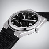 Tissot PRX Black Dial Black Rubber Strap Watch For Men - T137.410.17.051.00