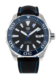 Tag Heuer Aquaracer Calibre 5 Automatic Black Dial Black Nylon Strap Watch for Men - WAY201C.FC6395