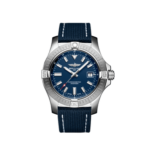Breitling Avenger Automatic 43 Blue Dial Blue Nylon Strap Watch for Men - A17318101C1X1