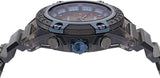Versace icon Active Chronograph Black Dial Black Silicone Strap Watch For Men - VEZ700622