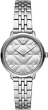 Emporio Armani Modern Silver Dial Silver Steel Strap Watch for Women - AR11213