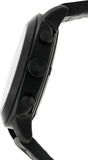 Emporio Armani Sportivo Chronograph Black Dial Black Leather Strap Watch for Men - AR6061