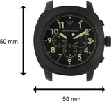 Emporio Armani Sportivo Chronograph Black Dial Black Leather Strap Watch for Men - AR6061