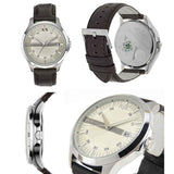 Armani Exchange Whitman Silver Dial Brown Leather Strap Watch For Men - AX2100