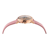 Versace Virtus Quartz Grey Dial Pink Leather Strap Watch for Women - VEHC00319