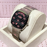 Gucci Grip Quartz Silver Dial Silver Steel Strap Watch For Women - YA157438