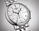 Tissot Carson Premium White Dial Silver Steel Strap Watch For Men - T122.417.11.011.00