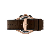 Maserati Triconic Chronograph Grey Dial Brown Leather Strap Watch For Men - R8871639003