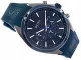 Hugo Boss Distinct Blue Dial Blue Rubber Strap Watch for Men - 1513856