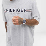 Tommy Hilfiger Austin Blue Dial Silver Steel Strap Watch for Men - 1791640