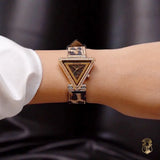 Guess Fame Diamonds Rose Gold Dial Rose Gold Mesh Bracelet Watch for Women - GW0508L3