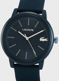 Lacoste 12.12 Move Blue Dial Blue Silicon Strap Watch for Men - 2011241