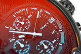 Diesel Mr Daddy 2.0 Chronograph Black Dial Black Steel Strap Watch For Men - DZ7395