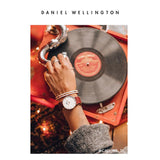 Daniel Wellington Roselyn 3A Petite White Dial Red NATO Strap Watch For Women - DW00100293