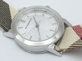 Burberry Heritage Nova Heritage White Dial Leather Strap Watch for Women - BU1395