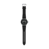 Emporio Armani World Explorer Solar Black Dial Black Silicone Strap Watch for Men - AR11788