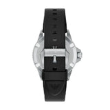 Emporio Armani World Explorer Solar Black Dial Black Silicone Strap Watch for Men - AR11788