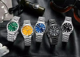Citizen Tsuyosa Automatic Dark Blue Dial Silver Steel Strap Watch For Men - NJ0151-88L