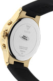 Guess Moonlight Crystals Silver Dial Black Silicone Strap Watch For Women - GW0257L1