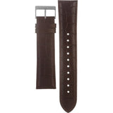 Hugo Boss Slim Chronograph White Dial Brown Leather Strap Watch For Men - 1513263