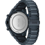 Hugo Boss Globetrotter Black Dial Black Steel Strap Watch for Men - 1513824