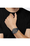 Hugo Boss Santiago Grey Dial Blue Steel Strap Watch for Men - 1513865
