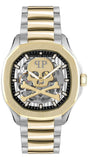 Philipp Plein High-Conic Automatic Gold Dial Two Tone Steel Strap Watch For Men - PWRAA0323