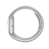 Just Cavalli Glam Evo 4 Mother of Pearl Dial Silver Steel Strap Watch for Women - JC1L229M0015