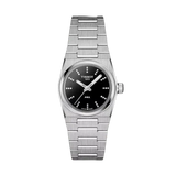 Tissot PRX Quartz Diamonds Black Dial Silver Steel Strap Watch for Women - T137.010.11.056.00