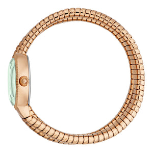 Just Cavalli After Party Green Dial Rose Gold Steel Strap Watch for Women - JC1L269M0035