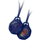 Swatch x AP Royal Pop Blue Dial Blue Leather Strap Watch for Men - Orenji Hachi