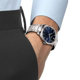 Tissot PR 100 Blue Dial Silver Steel Strap Watch for Men - T150.410.11.041.00