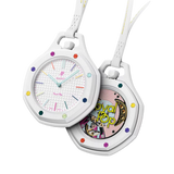 Swatch x AP Royal Pop White Dial White Leather Strap Watch for Men - Huit Blanc