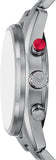 Emporio Armani Racer Chronograph Blue Dial Silver Steel Strap Watch for Men - AR11676