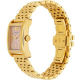 Tory Burch Eleanor Mother of Pearl Pink Dial Gold Steel Strap Watch for Women - TBW1077