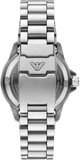 Emporio Armani Sea Explorer Green Dial Silver Steel Strap Watch for Men - AR60088