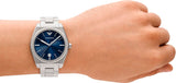 Emporio Armani Frederico Analog Blue Dial Silver Steel Strap Watch for Men - AR11620