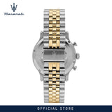Maserati Epoca Chronograph Blue Dial Two Tone Steel Strap Watch for Men - R8873618030