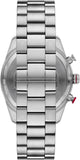 Emporio Armani Racer Chronograph Blue Dial Silver Steel Strap Watch for Men - AR11676