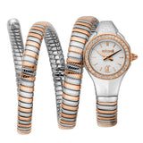 Just Cavalli Vita White Dial Two Tone Steel Strap Watch for Women - JC1L355M0065