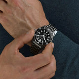 Seiko Prospex 1965 Heritage Divers Automatic Black Dial Silver Steel Strap Watch for Men - SPB453J1