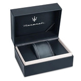 Maserati Successo Chronograph Blue Dial Silver Steel Strap Watch for Men - R8873621037