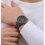 Maserati Tradizione Chronograph Black Dial Black Steel Strap Watch for Men - R8873646001