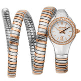 Just Cavalli Vita White Dial Two Tone Steel Strap Watch for Women - JC1L355M0065