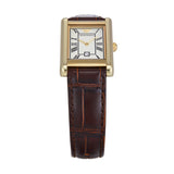 Emporio Armani Gino White Dial Brown Leather Strap Watch for Men - AR11665