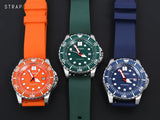 Citizen Mechanical Automatic Orange Dial Silver Steel Strap Watch for Men - NJ0128-80X