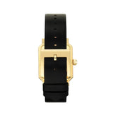 Tory Burch Robinson White Dial Black Leather Strap Watch for Women - TBW1504
